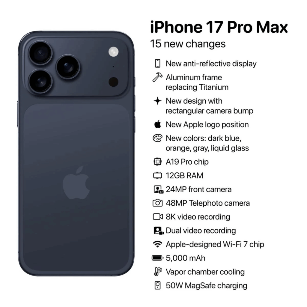 iPhone 17 Proのコンセプト画像