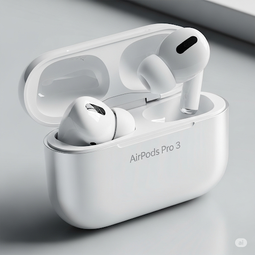 a white wireless earbuds in a case