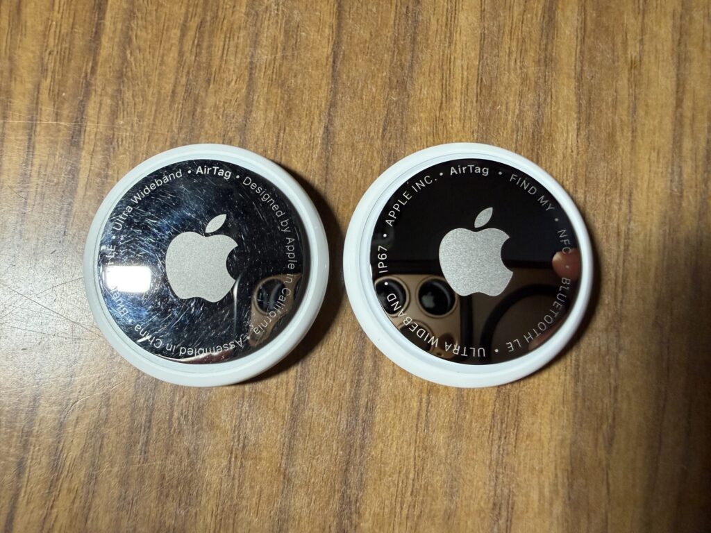 AirTag第1世代と第2世代のデザイン比較